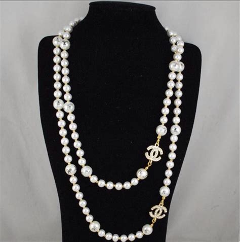 fake pearls chanel|vintage Chanel jewelry.